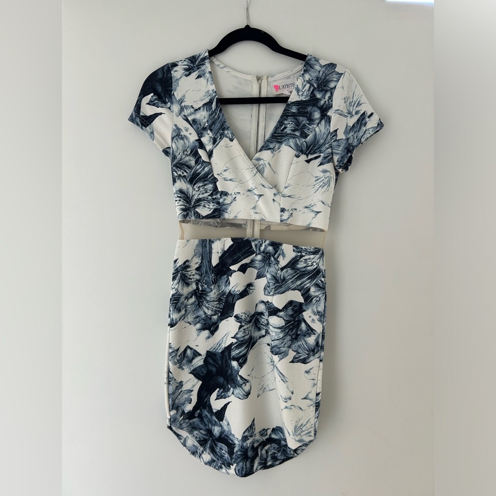 L’ATISTE floral mini dress